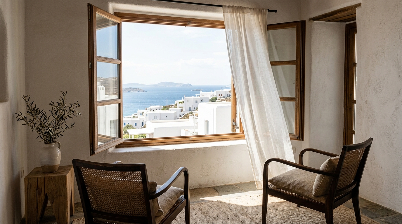 Designing for Comfort: The Essential Role of Passive Window Ventilation in Aegean Climate Homes